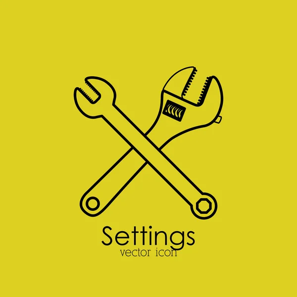 Settings design — Stock Vector