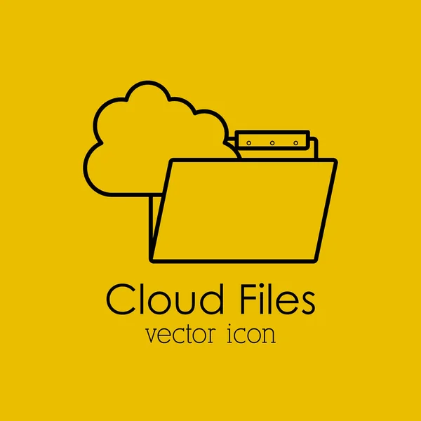 Conception de fichiers Cloud — Image vectorielle