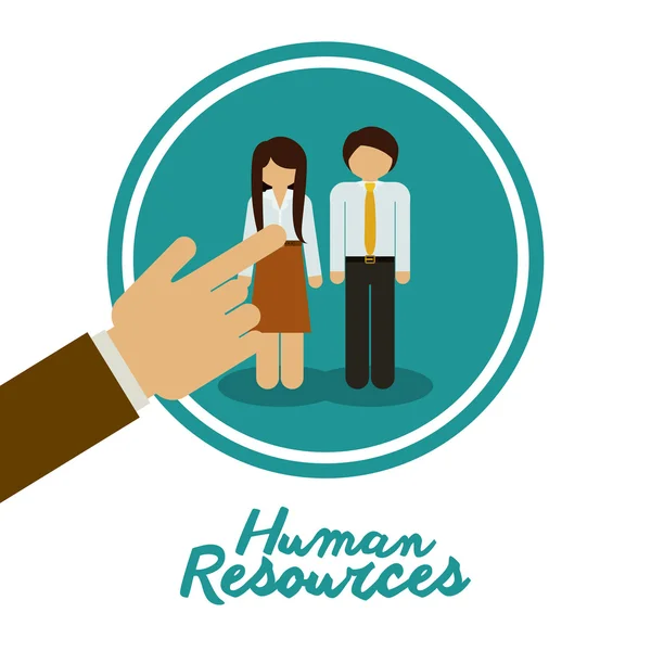 Human resources design — Stock Vector