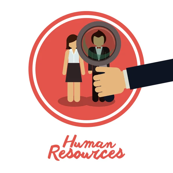 Human resources design — Stock Vector