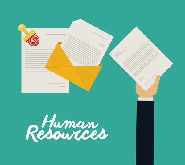 Human resources design — Stock Vector
