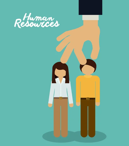 Human resources design — Stock Vector