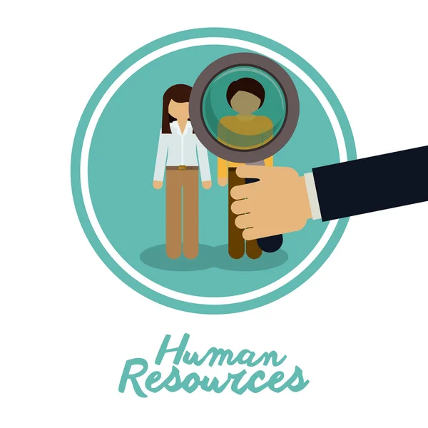 Human resources design — Stock Vector