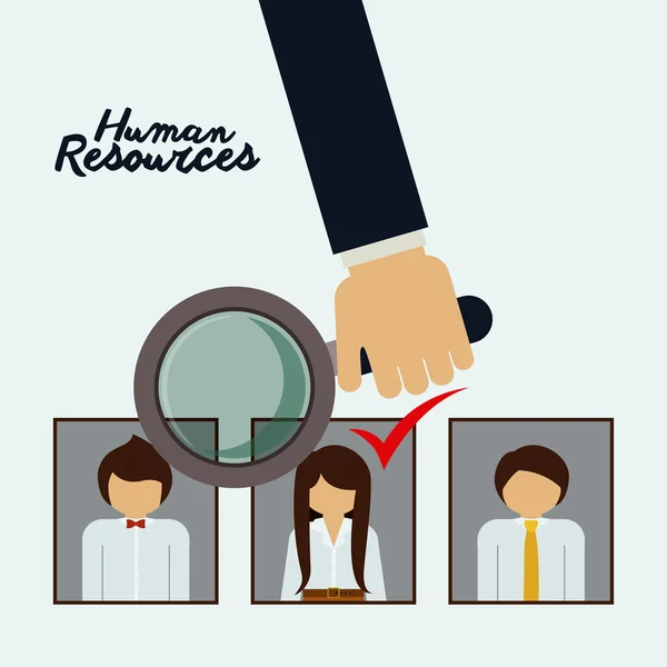 Emberi erőforrás tervezés — Stock Vector