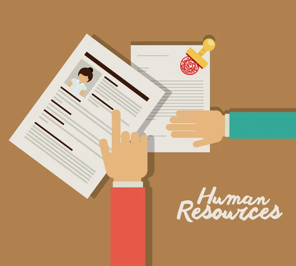 Human resources design — Stock Vector