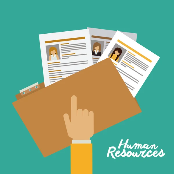 Human resources design — Stock Vector