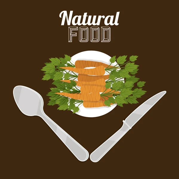 Natural food design — Stock Vector