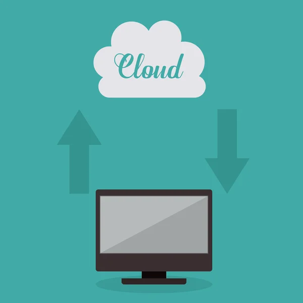 Cloud Computing Design — Stockvektor