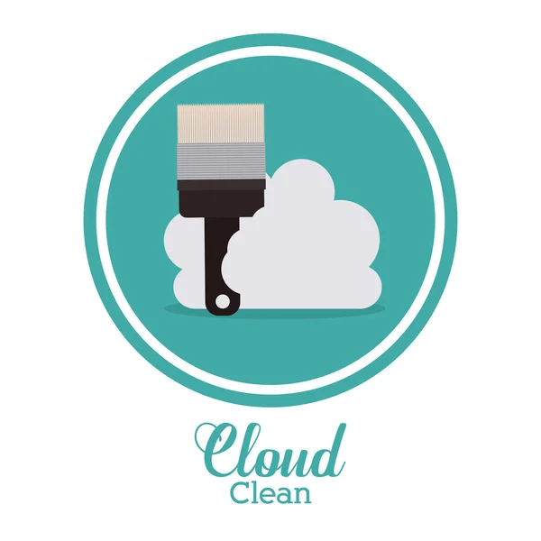 Conception de Cloud Computing — Image vectorielle