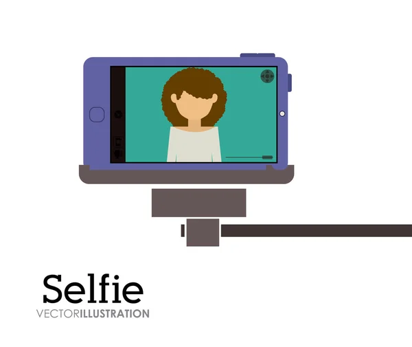 Selfie design — Stock vektor