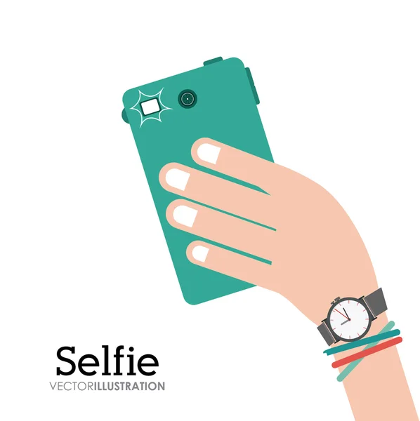 Selfie 디자인 — 스톡 벡터