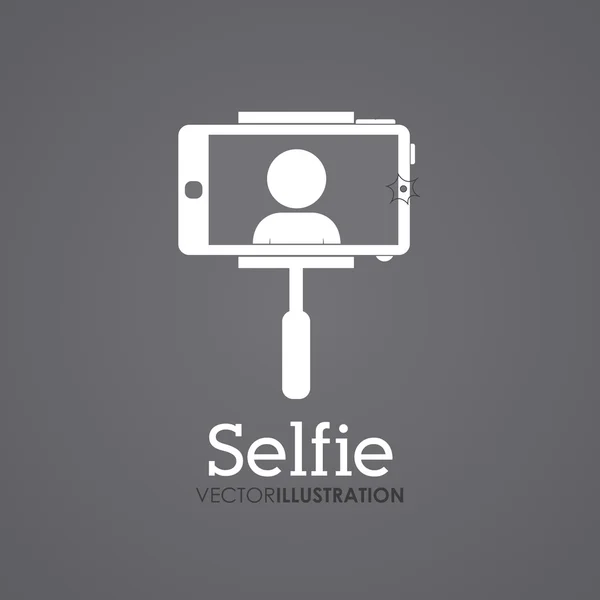 Design selfie — Vetor de Stock