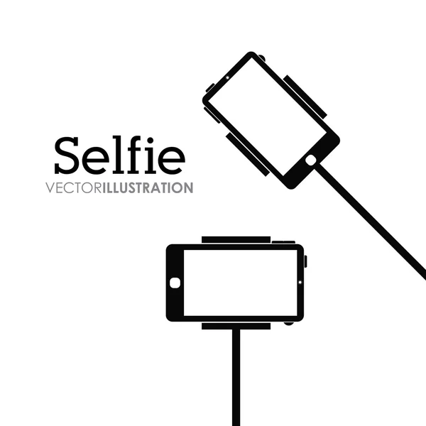 Design selfie — Vetor de Stock