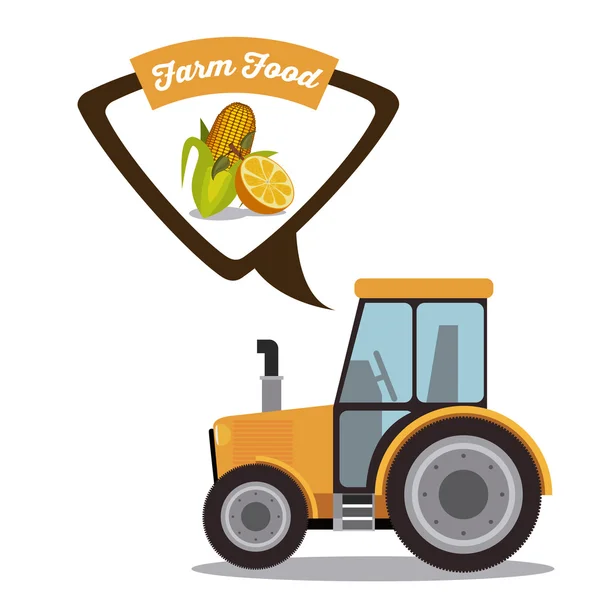 Granja Diseño de alimentos — Vector de stock