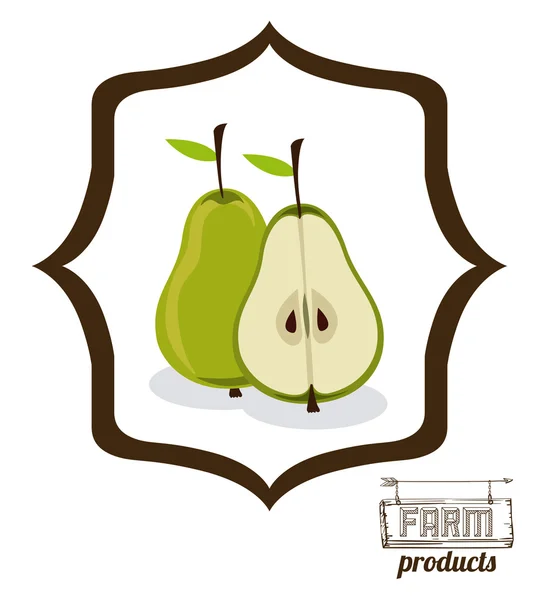 Granja Diseño de alimentos — Vector de stock