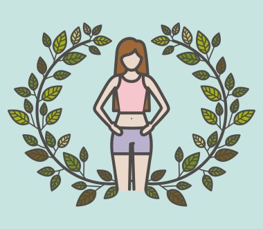 Fitness yaşam tarzı tasarım