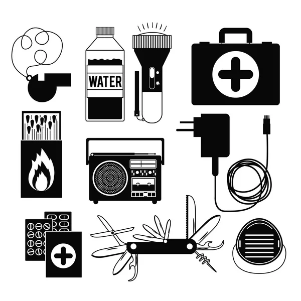 Conception des services d'urgence — Image vectorielle