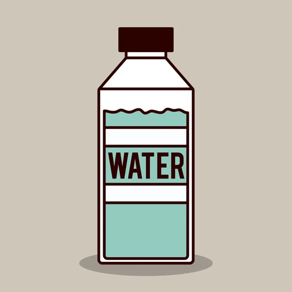 Butelka wody projekt — Wektor stockowy