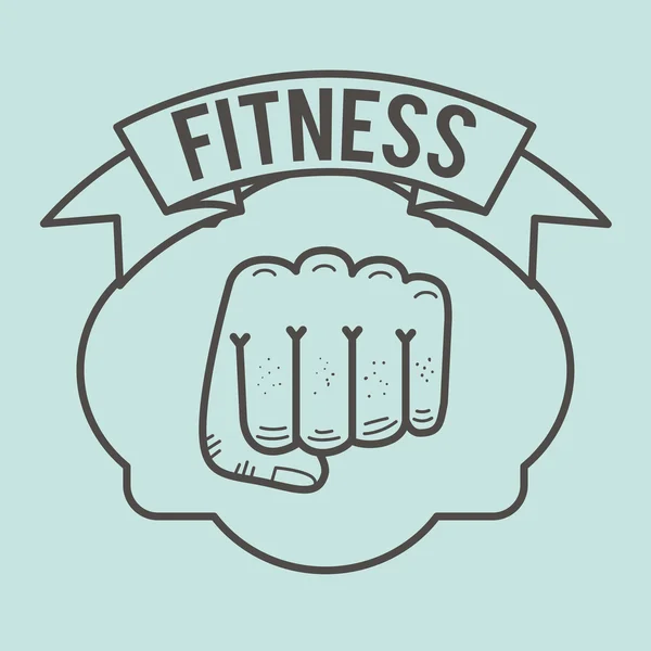 Design für Fitness-Lifestyle — Stockvektor