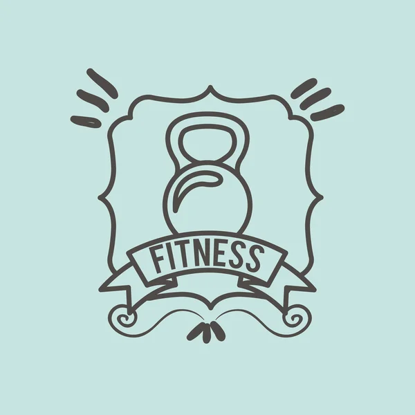 Design für Fitness-Lifestyle — Stockvektor