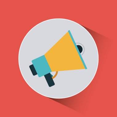 Megafon simgesi tasarım