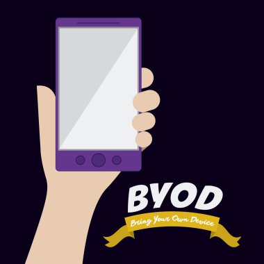BYOD Design , vector illustration clipart