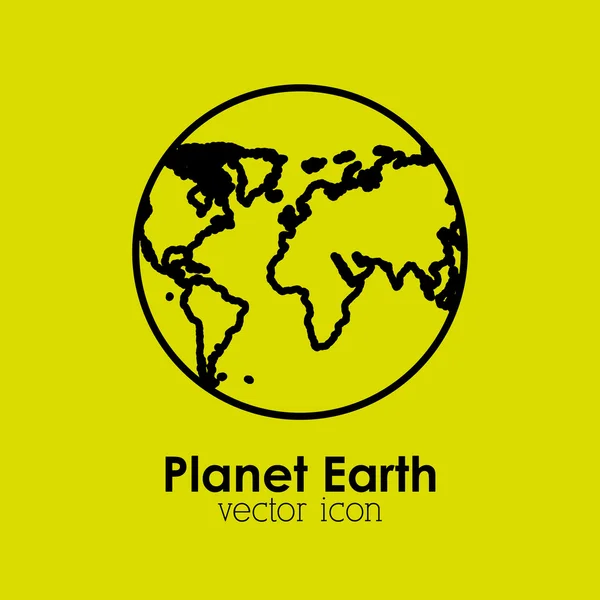 Planet Erde Design — Stockvektor