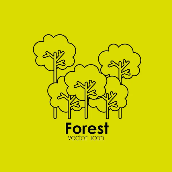 Pictogram forestontwerp — Stockvector