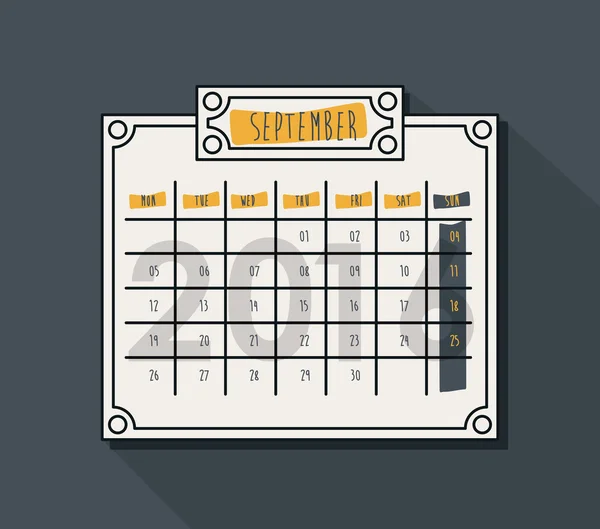 Calendar year 2016 — Stock Vector