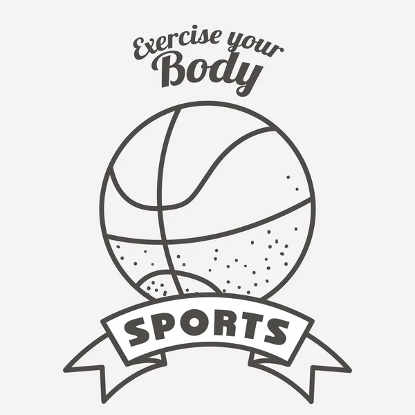 Fitness diseño de estilo de vida — Vector de stock