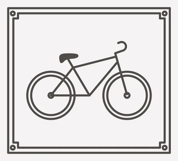 Дизайн значка велосипеда — стоковый вектор