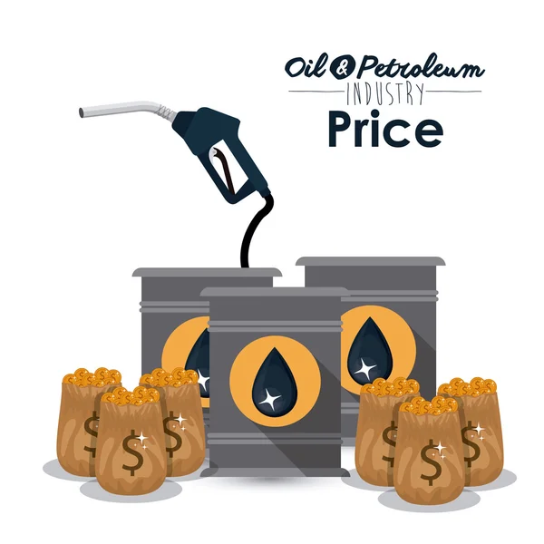 Preços do petróleo e do petróleo —  Vetores de Stock