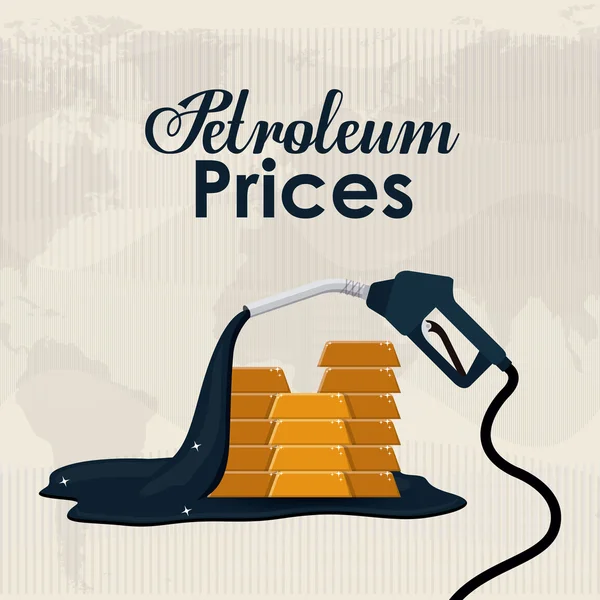 Oil and Petroleum Prices — Stock Vector