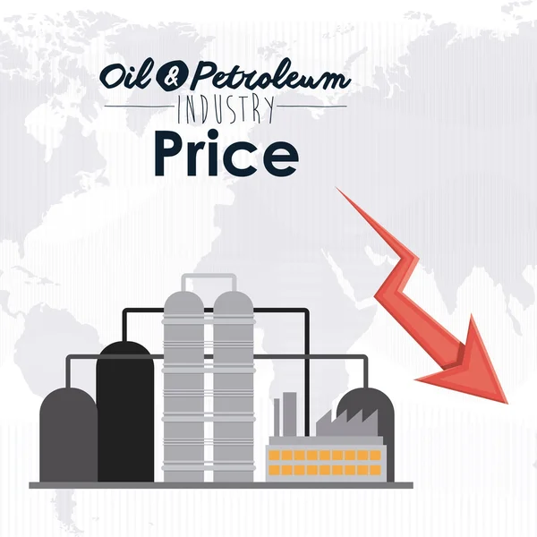 Petrol ve petrol fiyatları — Stok Vektör