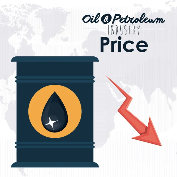 Petrol ve petrol fiyatları — Stok Vektör