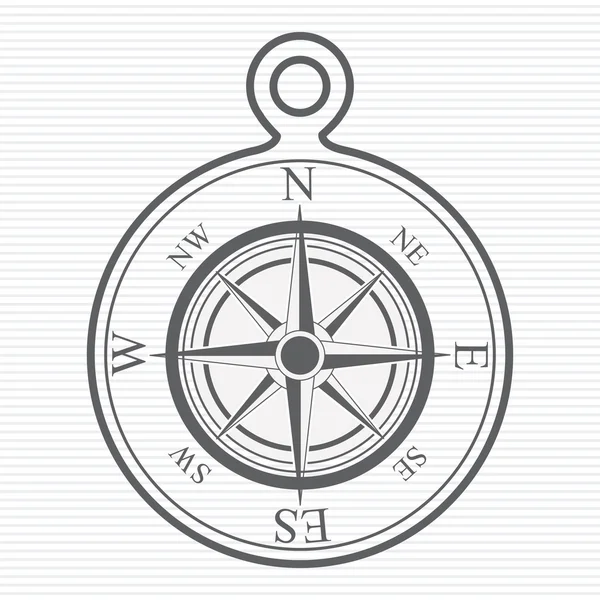 Compass design, illustrazione vettoriale — Vettoriale Stock