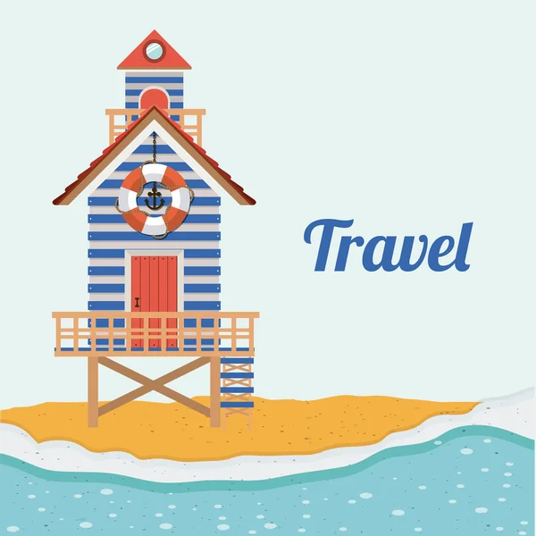 Plans de vacances de voyage — Image vectorielle