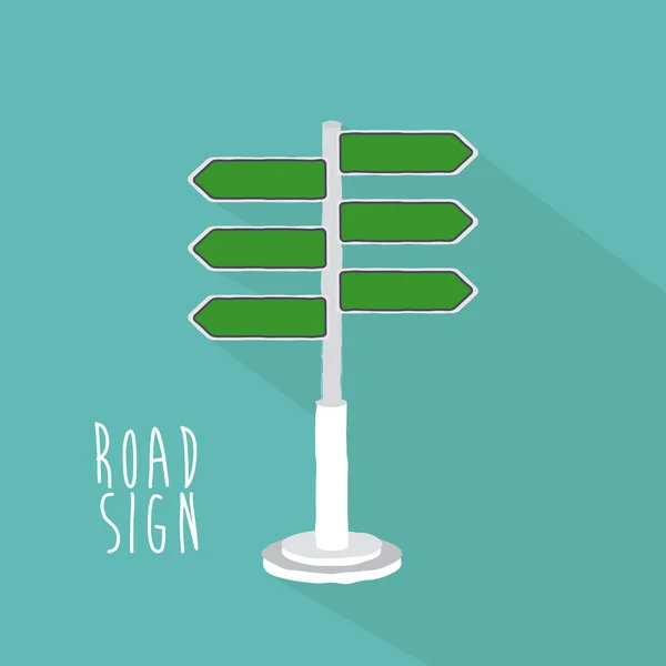 Road sign design — Stock Vector