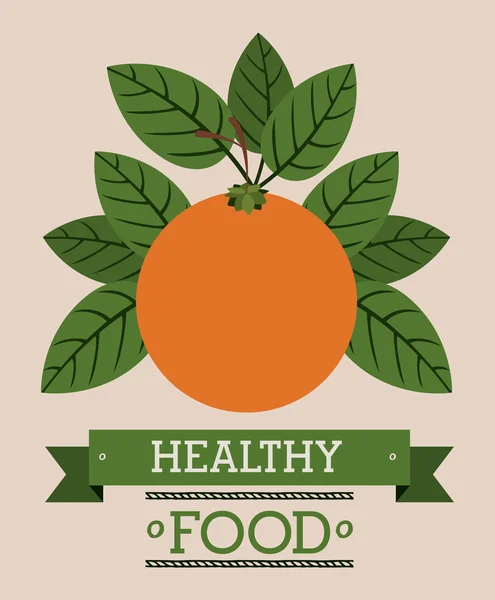 Organik ve sağlıklı yiyecekler. — Stok Vektör