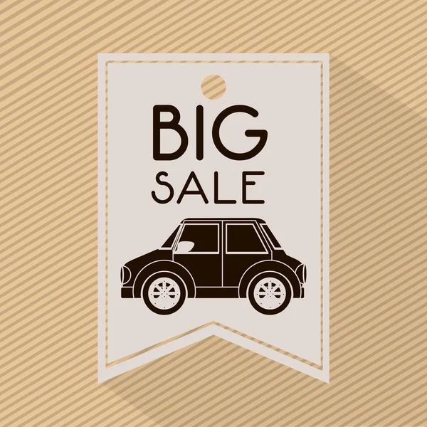 Cars on sale — Stock Vector