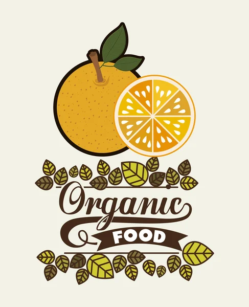 Alimentos orgânicos e saudáveis — Vetor de Stock