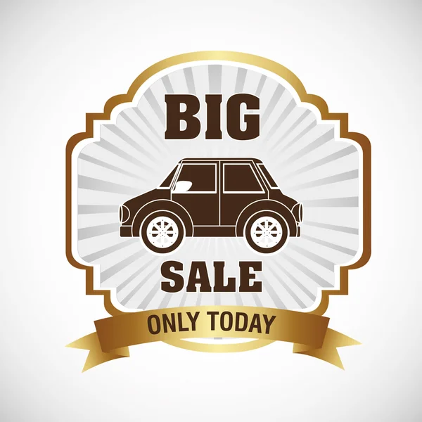 Cars on sale — Stock Vector