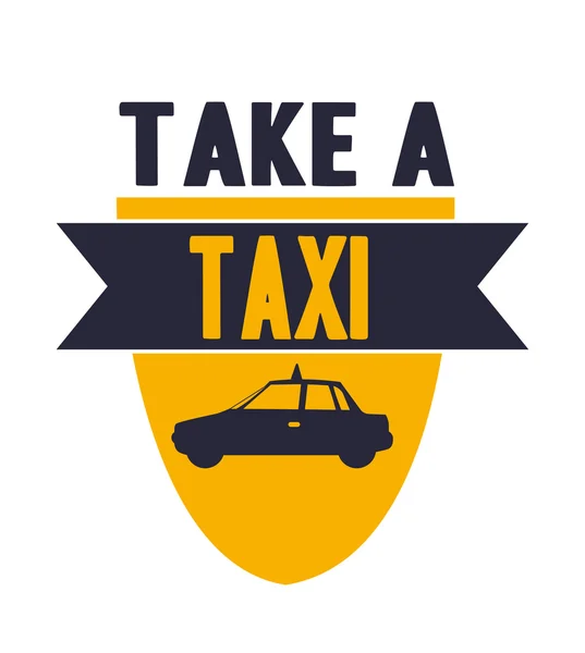 Take a taxi — Stock Vector