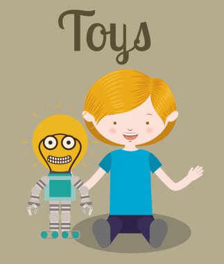 Oyuncaklar Çocuklar, vektör çizim