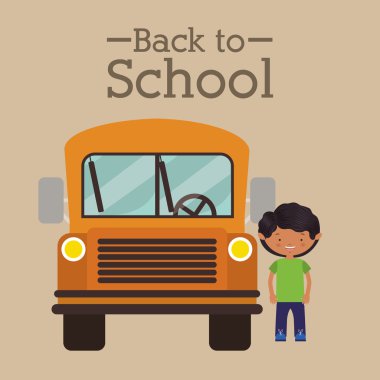 okula dönüş, illüstrasyon vektör