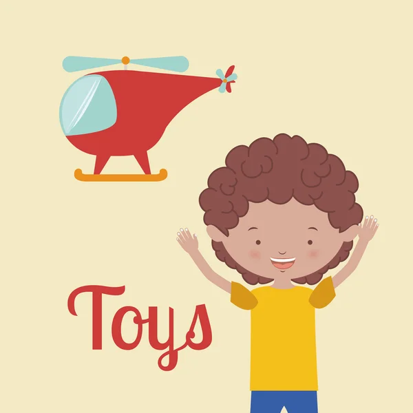 Toys kids , vector illustration — Stock Vector