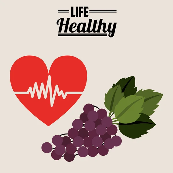 Sağlıklı yaşam tasarım — Stok Vektör