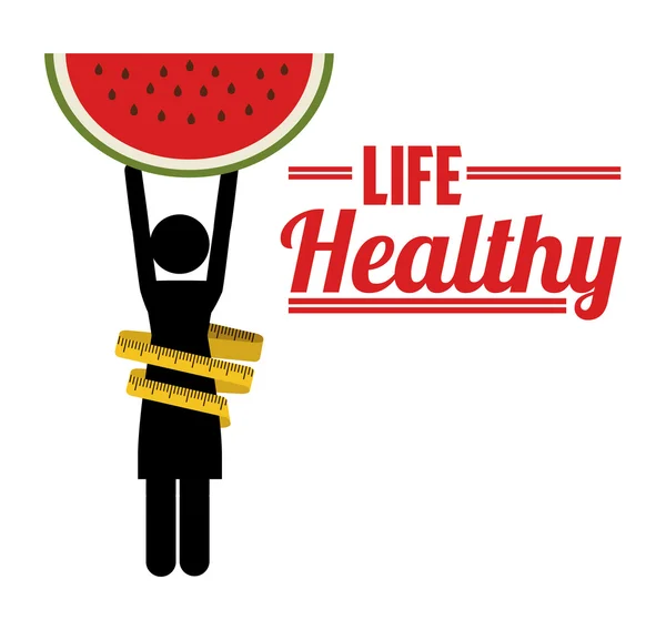 Life healthy design — Stock Vector