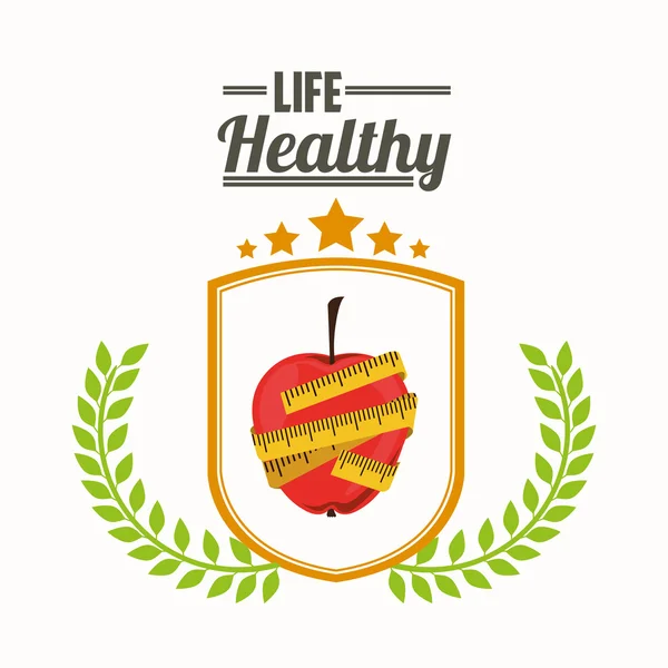 Life healthy design — Stock Vector