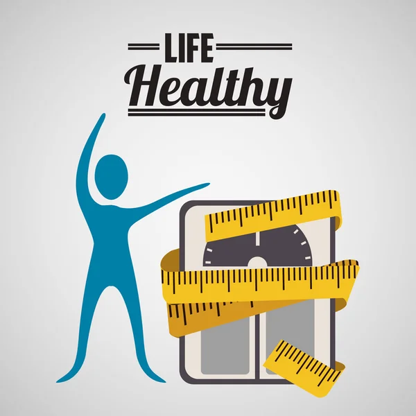 Life health design — Stock Vector